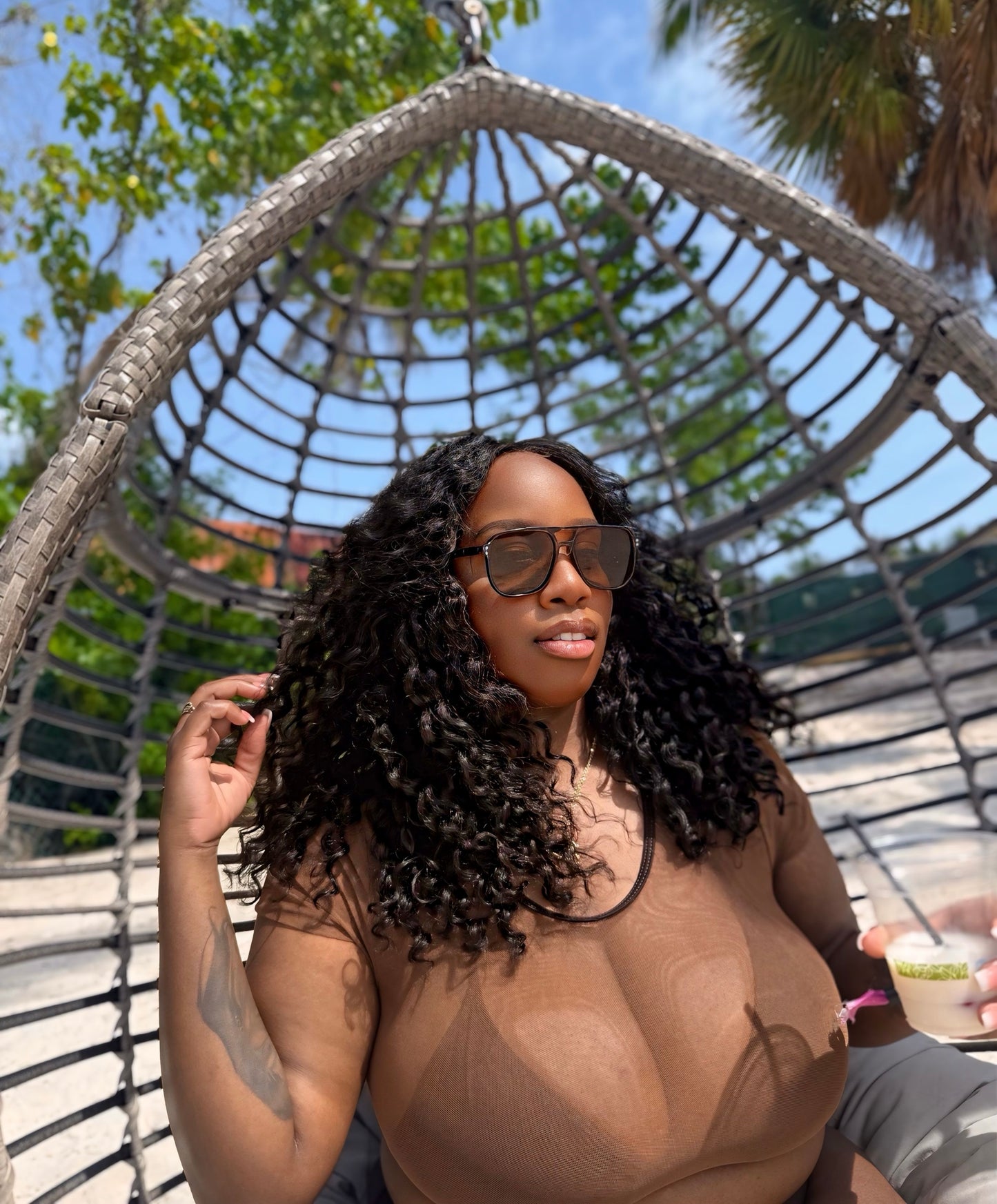 Vacation Curly Wig